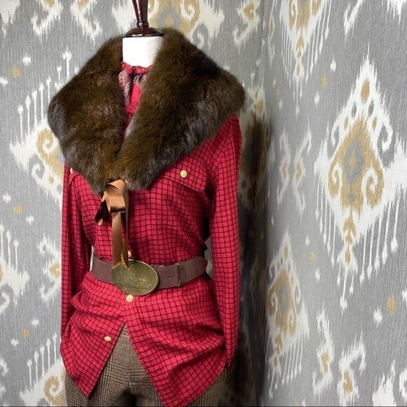 Ralph Lauren Collection * Sable Brown Opossum Collar - Picture 14 of 16